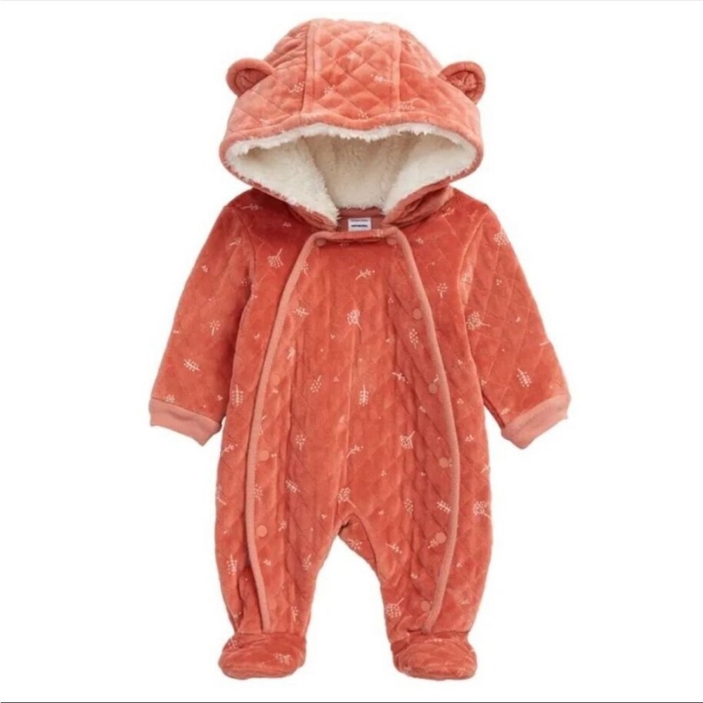 Nordstrom Baby Bunting, Burnt Orange Desert
Dottie Print, Coverall, super warm